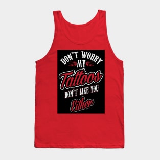 I'm a toattoo artist (black) Tank Top